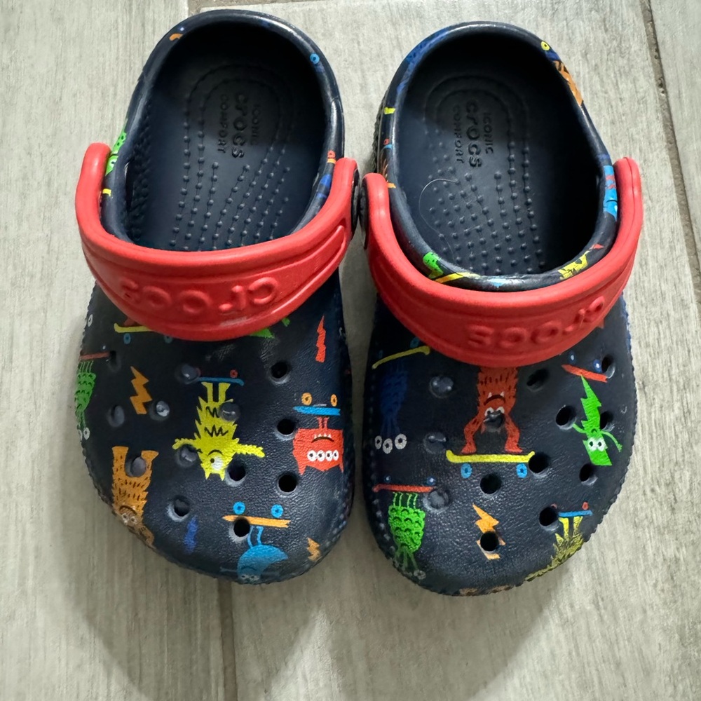 Crocs Toddler Size 6- Monsters